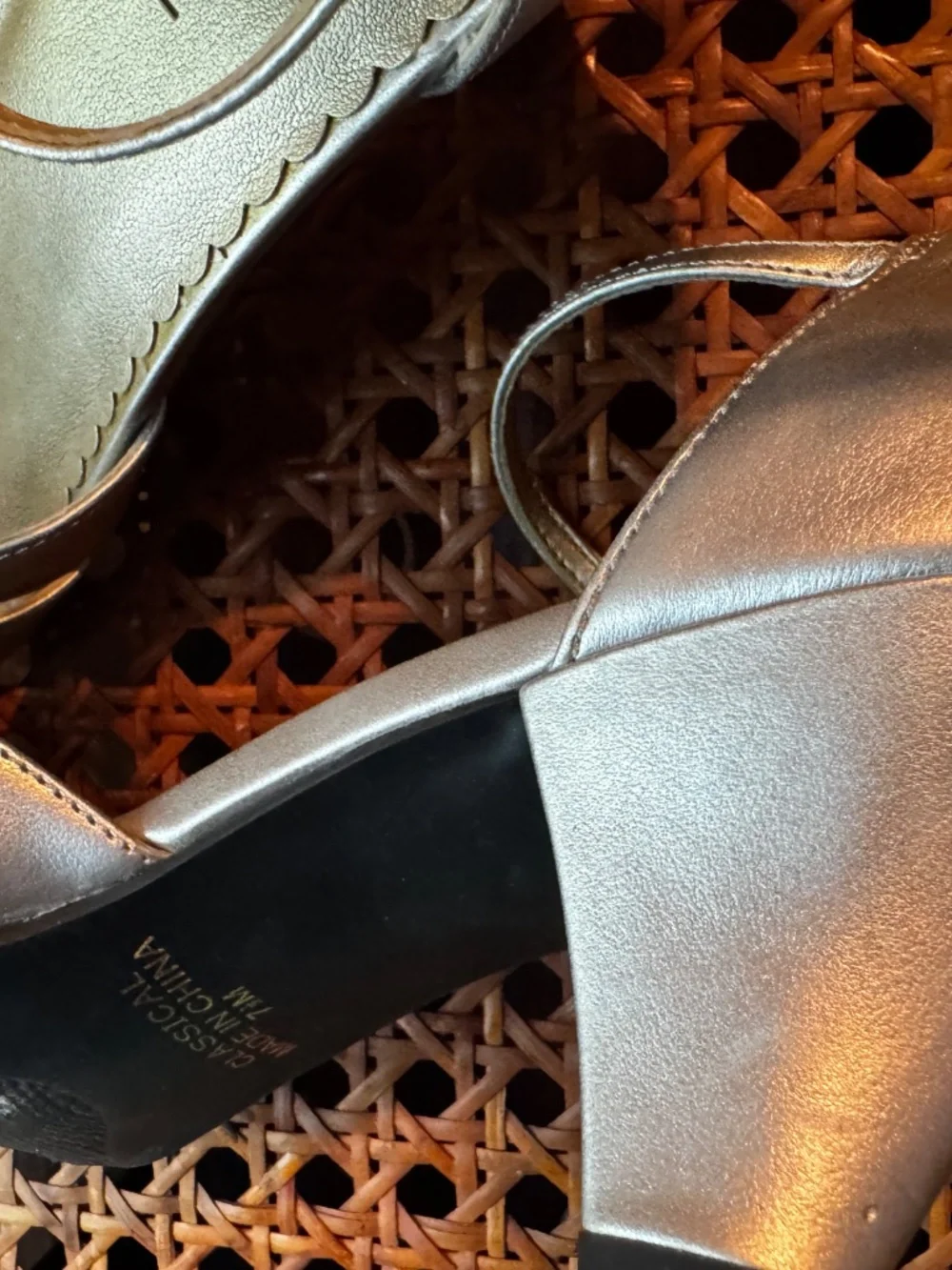 Silver Dance Heels. Classic. 7.5 M